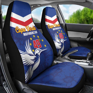 Cape Verde Independence Day Car Seat Cover Gerbera Daisy Pattern