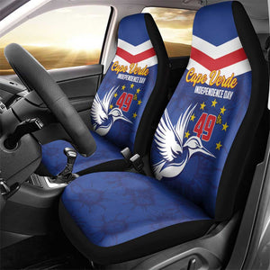 Cape Verde Independence Day Car Seat Cover Gerbera Daisy Pattern