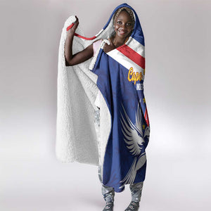 Cape Verde Independence Day Hooded Blanket Gerbera Daisy Pattern