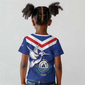 Cape Verde Independence Day Kid T shirt Gerbera Daisy Pattern