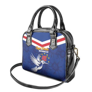 Cape Verde Independence Day Shoulder Handbag Gerbera Daisy Pattern