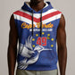 Cape Verde Independence Day Sleeveless Hoodie Gerbera Daisy Pattern - African Pride