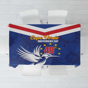 Cape Verde Independence Day Tablecloth Gerbera Daisy Pattern