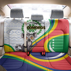 Comoros Back Car Seat Cover 1975 Komori Mongoose Lemur African Pattern