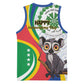 Comoros Basketball Jersey 1975 Komori Mongoose Lemur African Pattern LT01