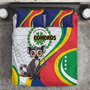 Comoros Bedding Set 1975 Komori Mongoose Lemur African Pattern