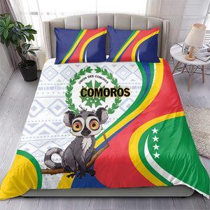 Comoros Bedding Set 1975 Komori Mongoose Lemur African Pattern