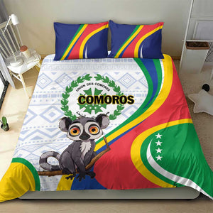 Comoros Bedding Set 1975 Komori Mongoose Lemur African Pattern