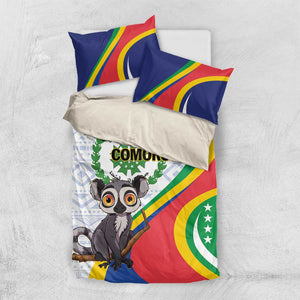 Comoros Bedding Set 1975 Komori Mongoose Lemur African Pattern