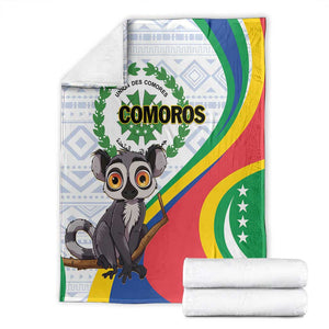 Comoros Blanket 1975 Komori Mongoose Lemur African Pattern