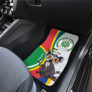 Comoros Car Mats 1975 Komori Mongoose Lemur African Pattern