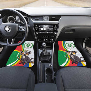 Comoros Car Mats 1975 Komori Mongoose Lemur African Pattern