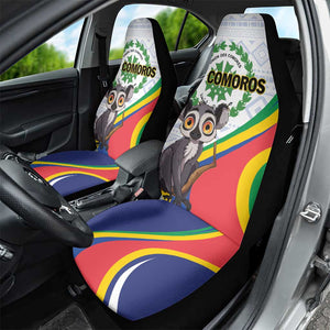 Comoros Car Seat Cover 1975 Komori Mongoose Lemur African Pattern