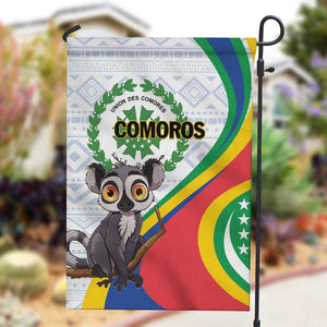 Comoros Garden Flag 1975 Komori Mongoose Lemur African Pattern