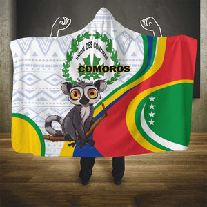 Comoros Hooded Blanket 1975 Komori Mongoose Lemur African Pattern