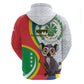 Comoros Hoodie 1975 Komori Mongoose Lemur African Pattern