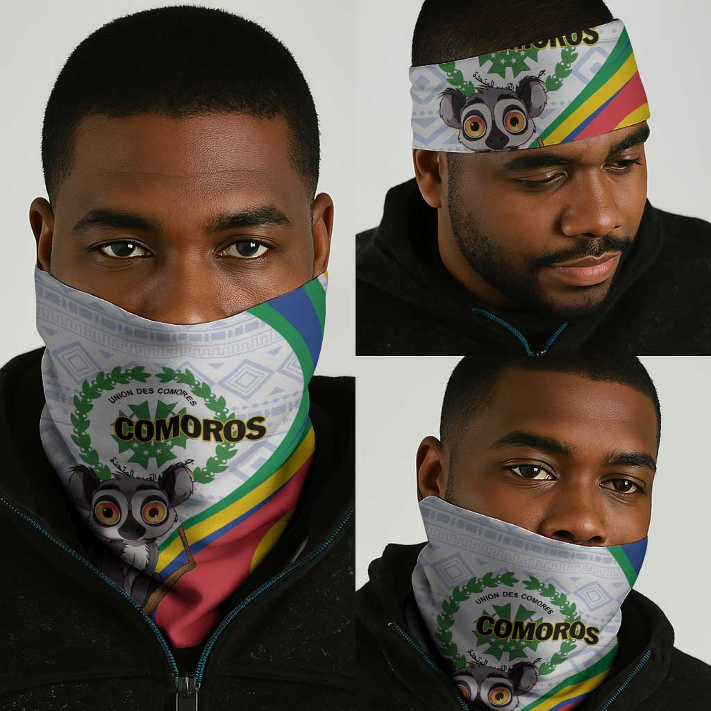 Comoros Neck Gaiter 1975 Komori Mongoose Lemur African Pattern LT01