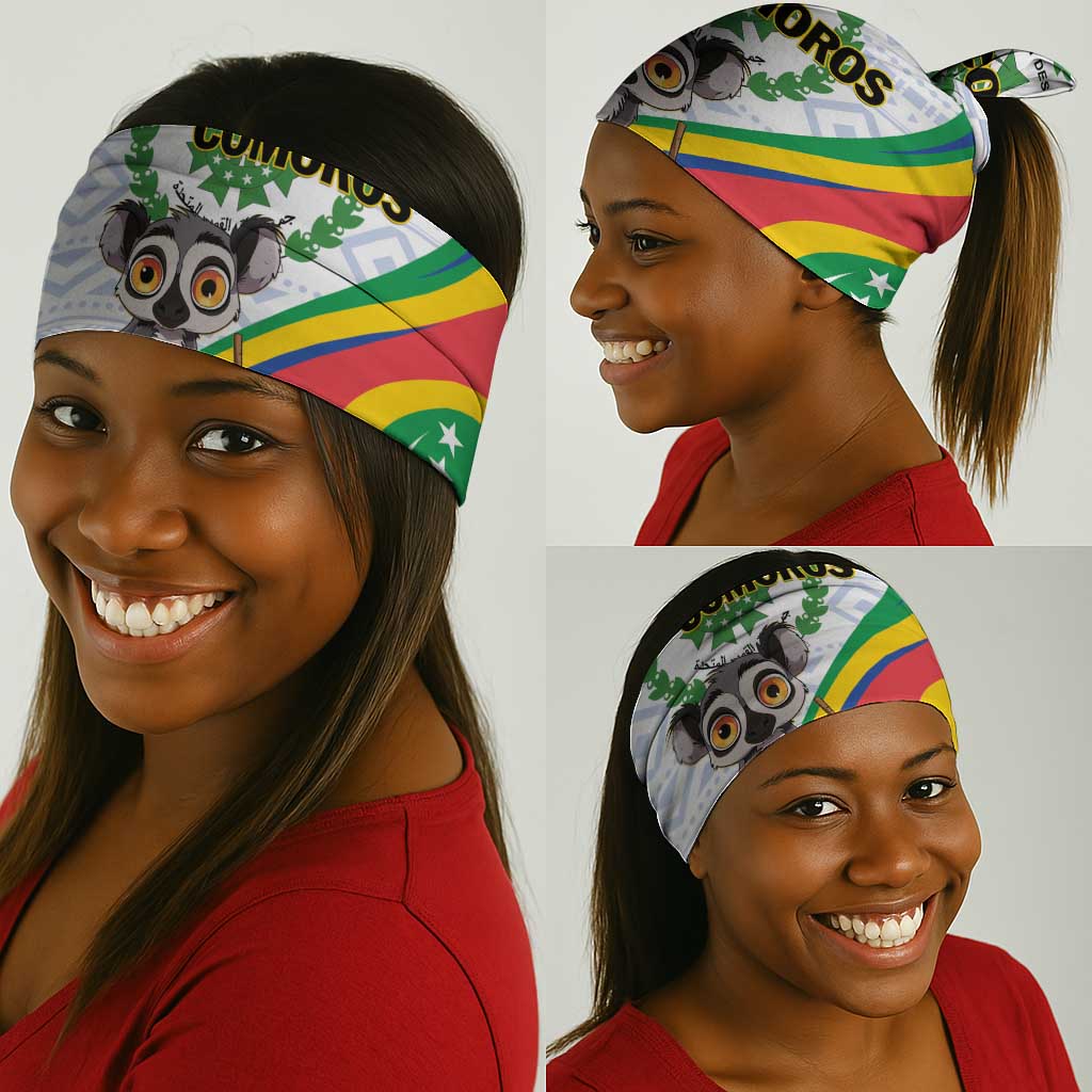 Comoros Neck Gaiter 1975 Komori Mongoose Lemur African Pattern LT01