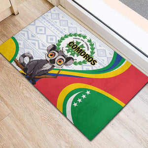 Comoros Rubber Doormat 1975 Komori Mongoose Lemur African Pattern