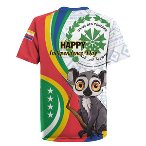 Comoros Rugby Jersey 1975 Komori Mongoose Lemur African Pattern