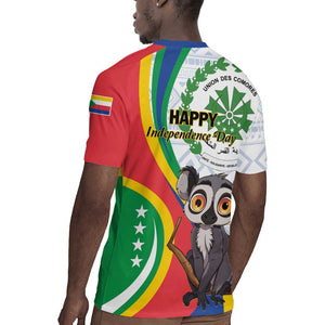 Comoros Rugby Jersey 1975 Komori Mongoose Lemur African Pattern