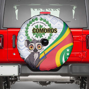 Comoros Spare Tire Cover 1975 Komori Mongoose Lemur African Pattern