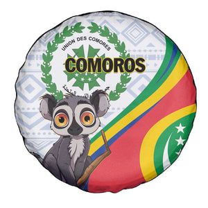 Comoros Spare Tire Cover 1975 Komori Mongoose Lemur African Pattern