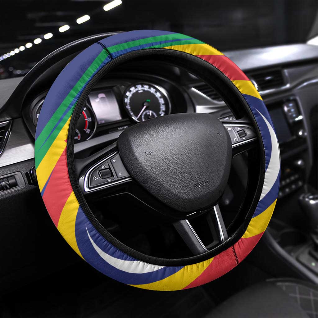 Comoros Steering Wheel Cover 1975 Komori Mongoose Lemur African Pattern