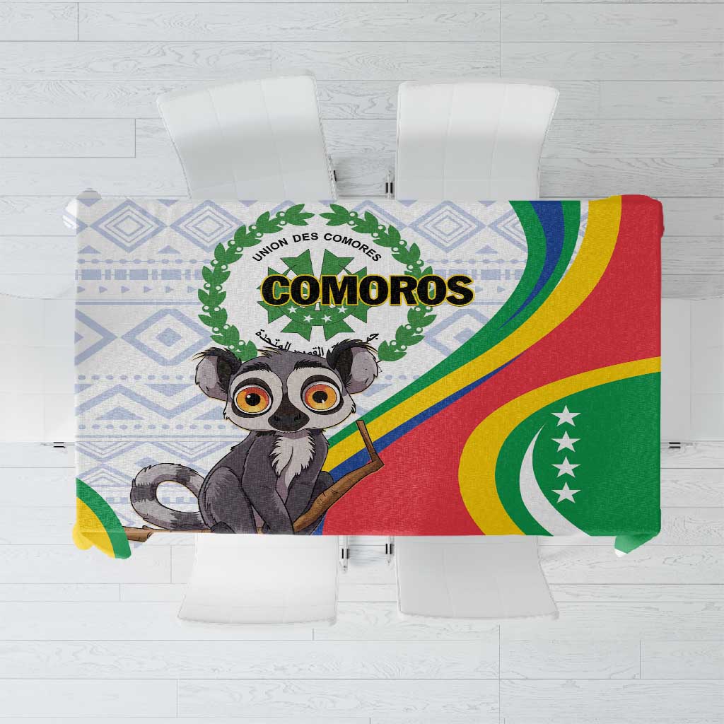 Comoros Tablecloth 1975 Komori Mongoose Lemur African Pattern