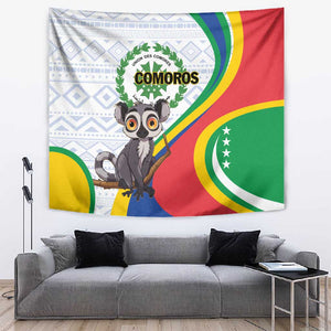 Comoros Tapestry 1975 Komori Mongoose Lemur African Pattern