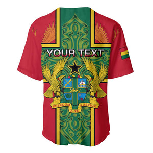 Custom Ghana Baseball Jersey with Cross of Saint George and Tawny Eagles