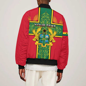 Custom Ghana Bomber Jacket with Cross of Saint George and Tawny Eagles