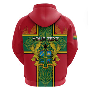 Custom Ghana Hoodie with Cross of Saint George and Tawny Eagles