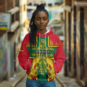 Custom Ghana Hoodie with Cross of Saint George and Tawny Eagles