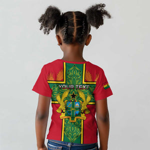 Custom Ghana Kid T shirt with Cross of Saint George and Tawny Eagles