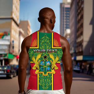 Custom Ghana Men Tank Top with Cross of Saint George and Tawny Eagles