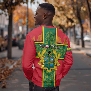 Custom Ghana Sweatshirt with Cross of Saint George and Tawny Eagles