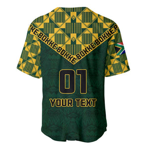 Custom South Africa Rugby Baseball Jersey - Go Bokke Champion, World Cup