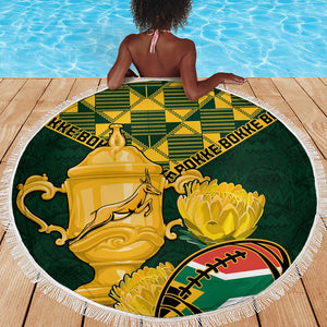 South Africa Rugby Beach Blanket - Go Bokke Champion, World Cup