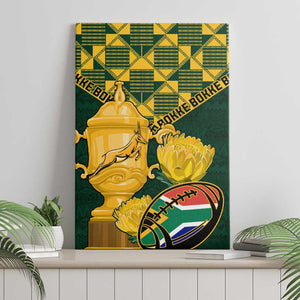 South Africa Rugby Canvas Wall Art - Go Bokke Champion, World Cup