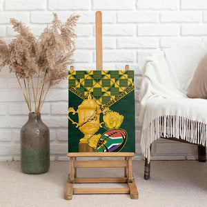 South Africa Rugby Canvas Wall Art - Go Bokke Champion, World Cup