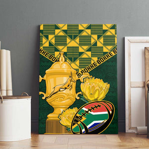 South Africa Rugby Canvas Wall Art - Go Bokke Champion, World Cup