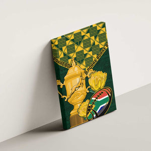 South Africa Rugby Canvas Wall Art - Go Bokke Champion, World Cup