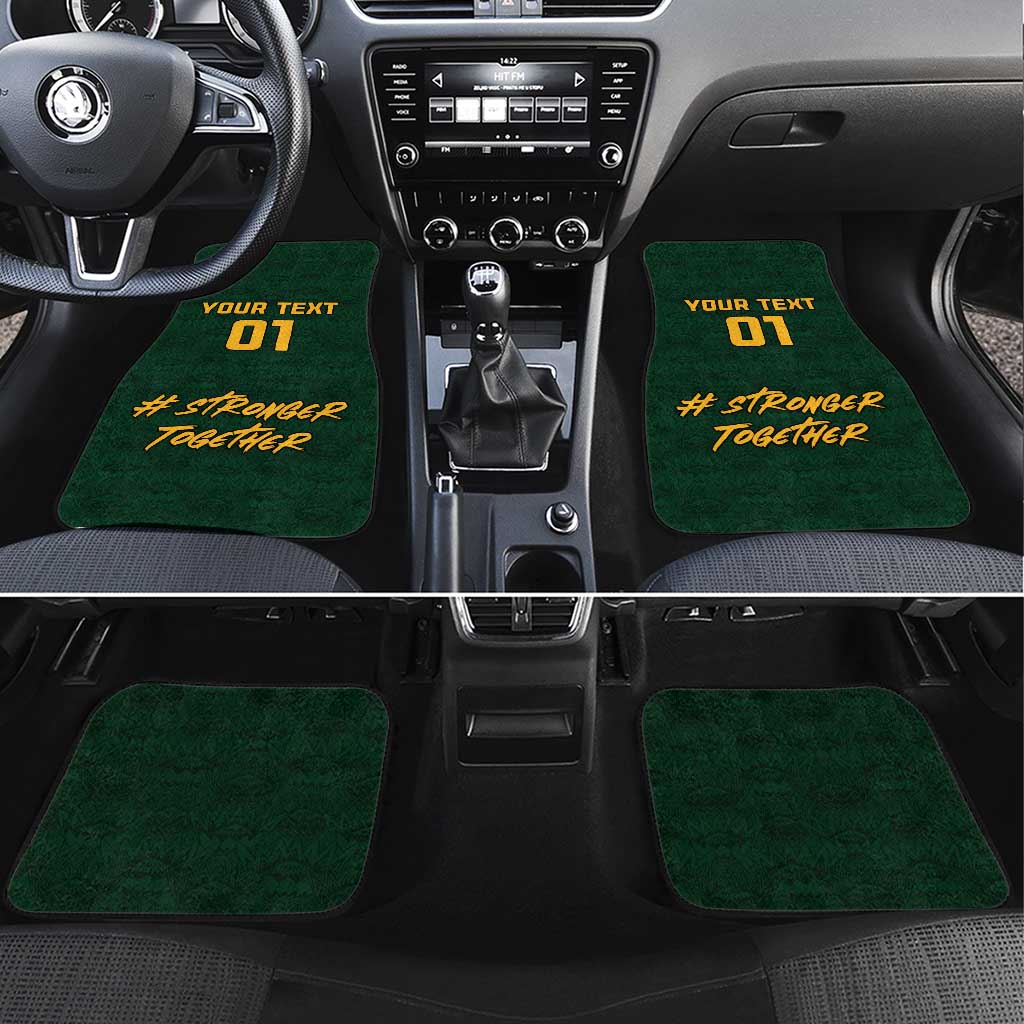 South Africa Rugby Car Mats - Go Bokke Champion, World Cup