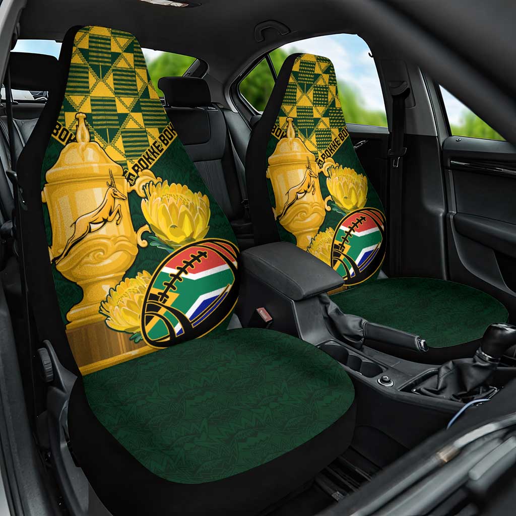 South Africa Rugby Car Seat Cover - Go Bokke Champion, World Cup