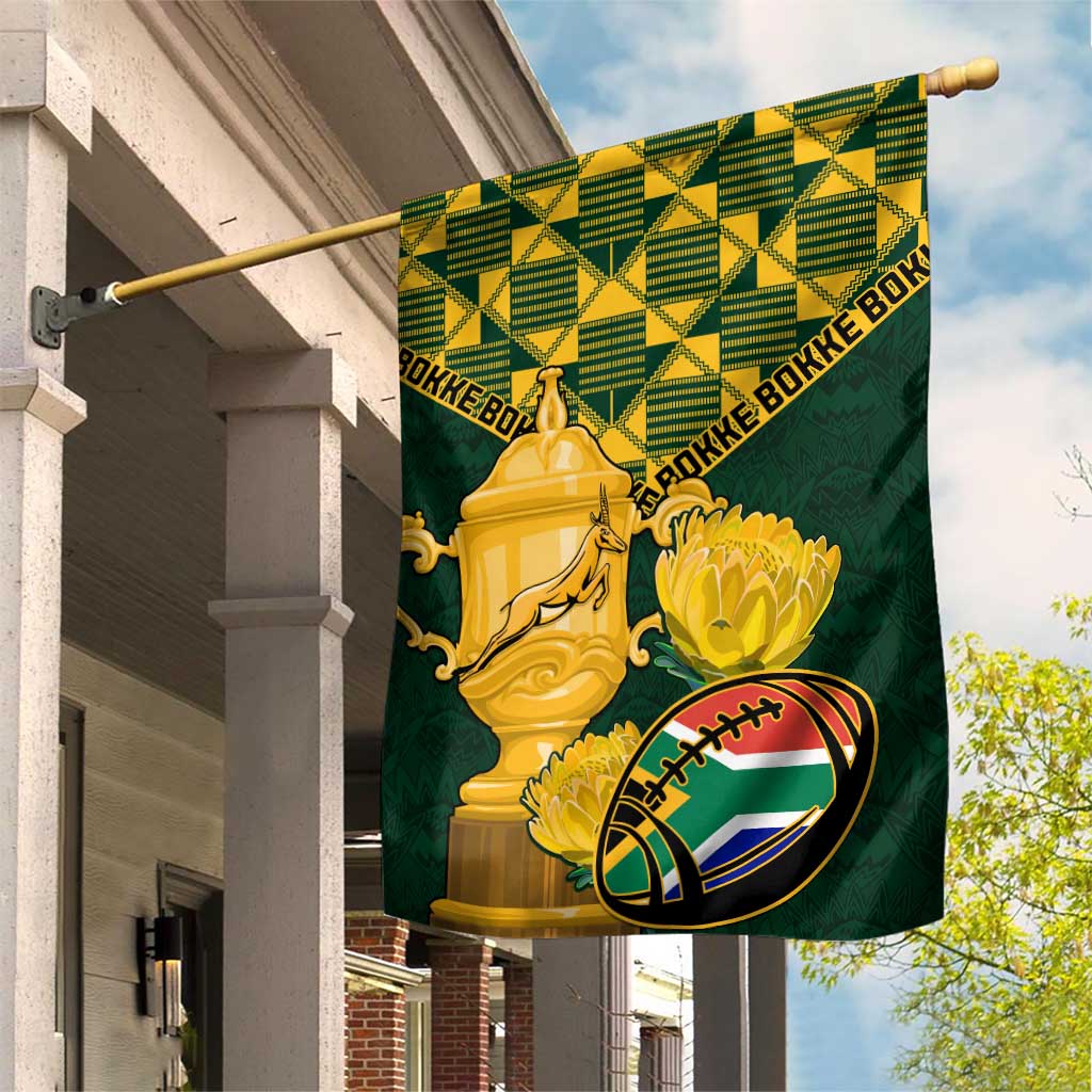 South Africa Rugby Garden Flag - Go Bokke Champion, World Cup