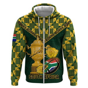 Custom South Africa Rugby Hoodie - Go Bokke Champion, World Cup