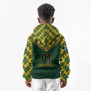 Custom South Africa Rugby Kid Hoodie - Go Bokke Champion, World Cup