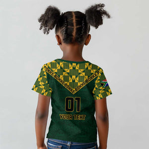 Custom South Africa Rugby Kid T shirt - Go Bokke Champion, World Cup