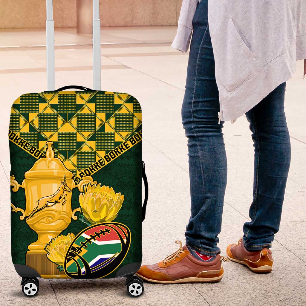 South Africa Rugby Luggage Cover - Go Bokke Champion, World Cup